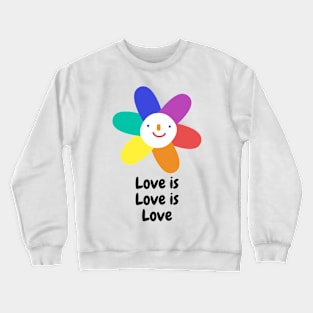 Rainbow pride love winds LGBTQ ally Crewneck Sweatshirt